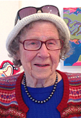 Elizabeth Ratcliffe in the Bolinas Museum, 24 Apr 2015