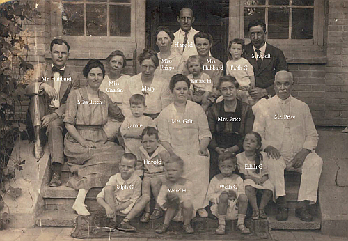 The Hubards, Galts, and Robinsons in Paotingfu, circa 1922