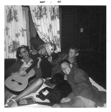 ERR, SRR, Pingo, BAR, and DTR in Cozy Cottage back bedroom, 1965